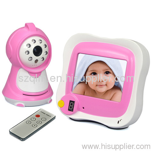 2.4 GHz 3.5 inch video audio wireless camera baby monitor