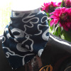 Ladies silk scarves 100% satin magic scarf gradual change silk scarf