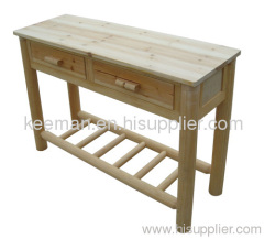 wooden outdoor working table