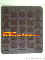 2012 mew arrival mikey mouse hello kitty shaped macaron baking sheet silicone mat