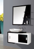 Fashion modern bathroom cabinets | black and white bathroom vanities