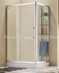 Rectangular shower enclosures+Acrylic tray, Fashion Corner shower enclosures Foshan Danfengbailu