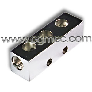 90 Degree Carbon Steel Bspp Threaded Header Bar Manifold