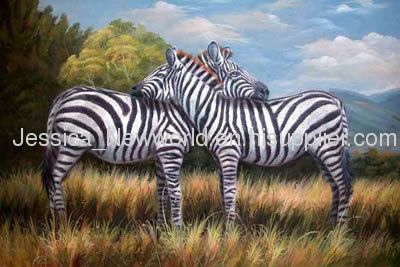 Zebra oil painting manufacturer from China Xiamen Newworld Import ...