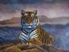Tiger oil painting
