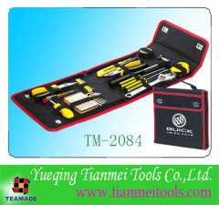 34 piece promotional toolkit, with hammer, screwdriver, clock screwdriver, cloth bag