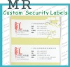 Custom Eggshell Sticky Address Labels,Security Egg Shell Aaddress Labels,Destructive Asset Labels with Permanent Glue