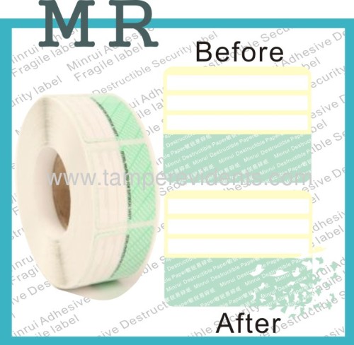 Custom Rolls of destructible labels,tamper proof labels manufacturers