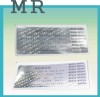 3D Embossed hologram destructible security labels,destructible holographic labels,eggshell holographic stickers