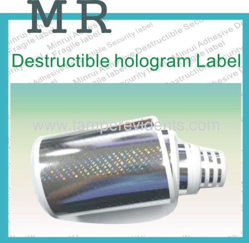 Tamper proof security hologram labels