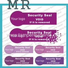 Tamper Proof shipping security labels