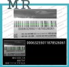 Destructive security barcode labels