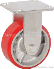 heavy duty iron core PU covered caster