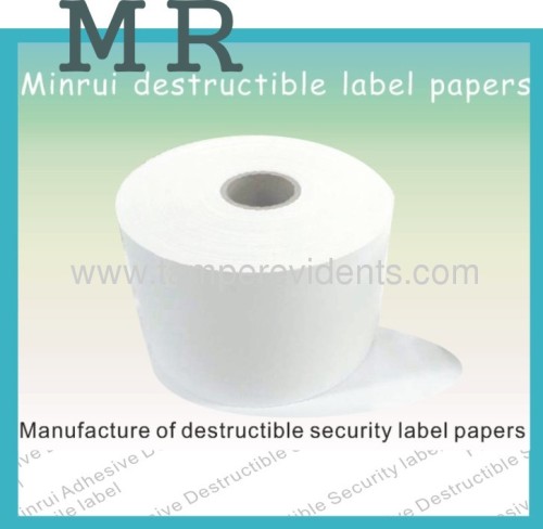 Ultra Destructible Vinyl Adhesive Label paper