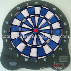 LCD scoring dartboard with dry battery