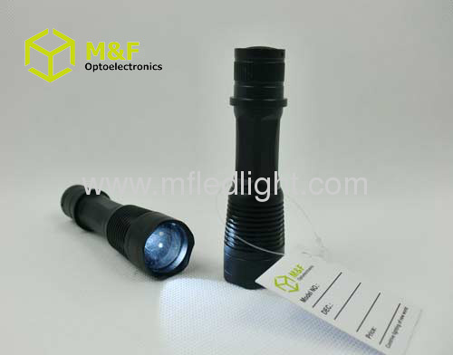 Portable zoom focus led flashlight AA battery aluminum pocket torch