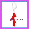 Wholesale silver plated red coral shaped charms UC268