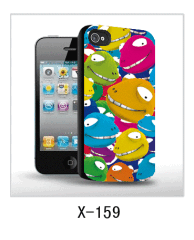 cute faces iPhone4 cases 3d,pc case rubber coated
