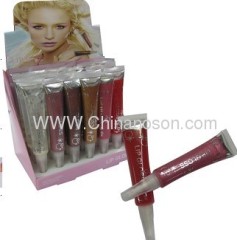 Color lip gloss with brush