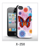 butterfly picture 3d cover of iPhone4,pc case rubber coated,multiple colors available
