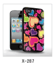 love hearts picture 3d covers of iPhone4,pc case rubber coated,multiple colors available