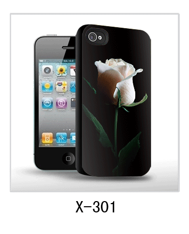 White rose 3d picture iPhone covers,pc case rubber coated,rubber coated
