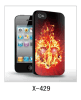 Burning heart picture iPhone cover 3d picture,pc case rubber coated