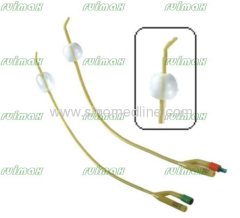 Silicone Coated Latex Tiemann Foley Catheter