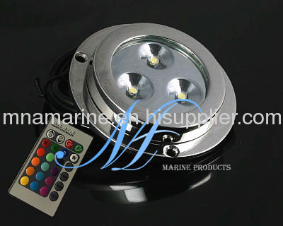 RGB boat transom underwater light, fishing boat lights, yacht outdoor light, LED marine light