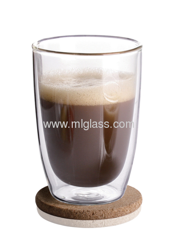 300ML glass double-wall cups