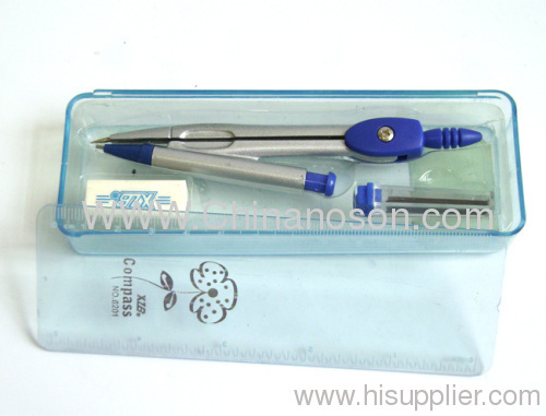 Gray and Blue Zinc Alloy Drawing compasses