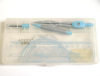 Blue Stationery Set with compasses pencil & rules