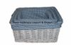 wicker basket with lining