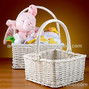 High quality willow storage basket