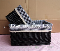 Fine willow storage basket