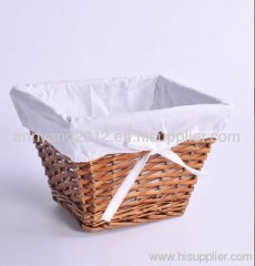 Fine willow storage basket