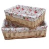 Elegant willow basket storage