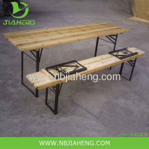 Foldable Wooden Beer Table Set