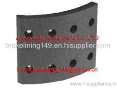 brake lining WVA:19934,BFMC:RN/ 98/1,friction lining,flat head rivet,heavy vehicle truck brake parts,drum brake liner