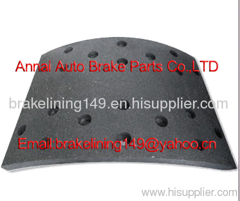 brake lining TEREX 3307 R-1,mercedes brake parts,metal rivet,asbestos free brake lining,automobile brake parts