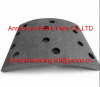 brake lining TEREX 3305 R-1,heavy duty truck brake part,drum brake liner,semi-metal brake lining,truck drum liner