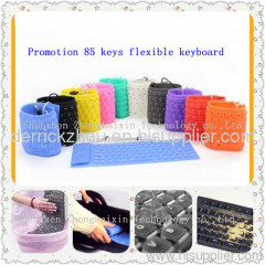 85 keys silicone flexible keyboard