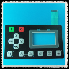 emboss membrane switch with LCD clear window