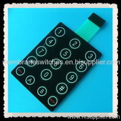 high gloss overlay membrane keypad with metal dome inside