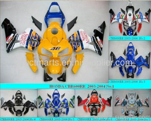 Complete ABS fairing kit for HONDA CBR600RR(F5) 2003-2004 motorcycle