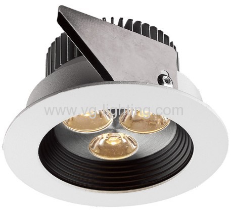 3X1W Aluminium Curcular High power LED ceiling spot lights