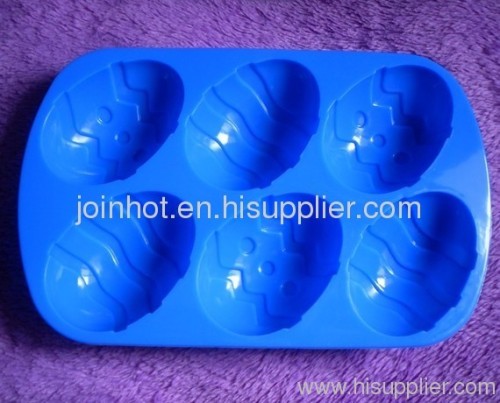 6 Eggs in one sheet Silicone Bakeware Easter days cake