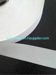 Bofa label,pu coated label fabric, hot melt label fabric,satin ribbon