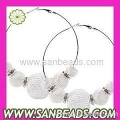 Wholesale Basketball Wives Mesh Hoop Earrings