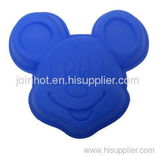 mickey mouse Discute bakeware silicone mold 15*14*3cm combin shipping large cake mold